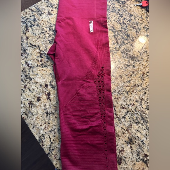 Gymshark Energy Seamless High Waisted Leggings Red - Picture 7 of 7